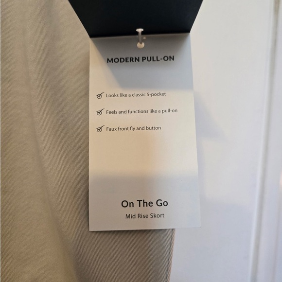 Jag Jeans On The Go Skort Taupe Size 16 NEW Plus 5 Pocket Style Stretch Waist - Picture 4 of 9
